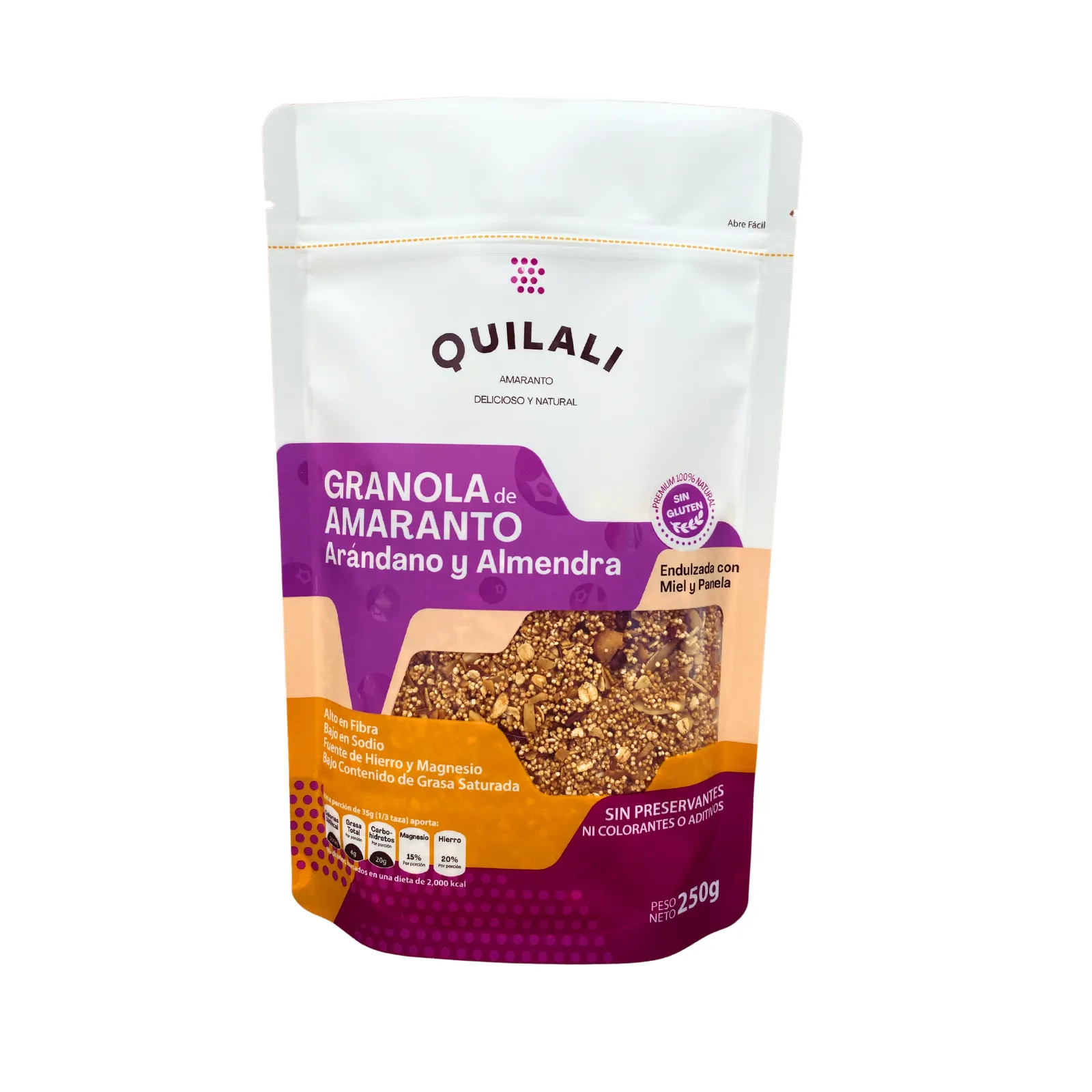 Granola de Amaranto Premium con Arándano y Almendra